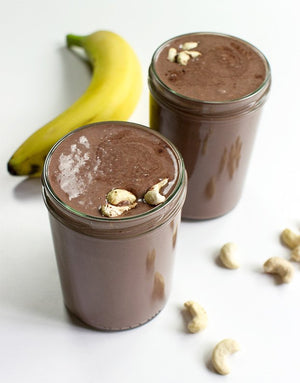 Cashew and Almond Butter Chocolate Smoothie